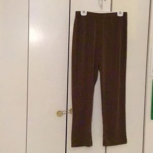 Susan Graver liquid knit pants brown